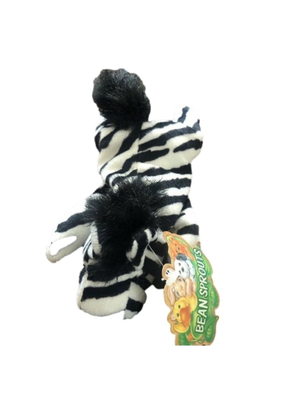 Vintage Bean Sprouts Zak the Zebra Bean Sprout - Retired Collectible 6’ Plush
